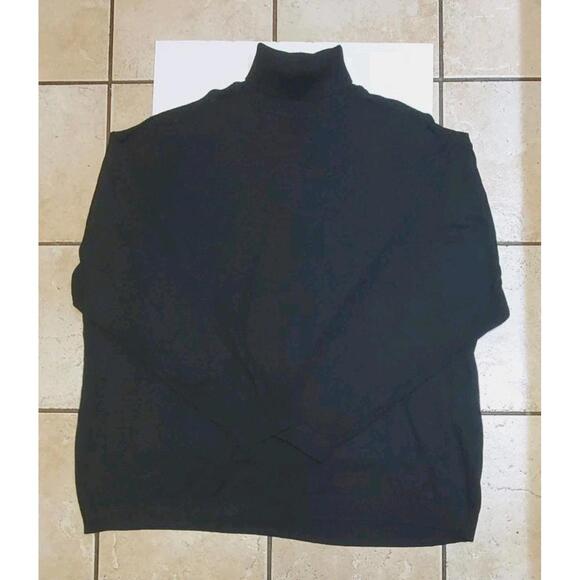 Lavane New York Turtleneck Thick Pullover Slim Fit Black 4XL - Picture 1 of 3